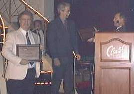 Makhov and Murphy at the podium with ILDA director Tony Zmorenski