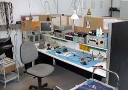 Fully equipped electronics testing station