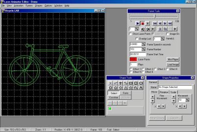 Nu Light's  LASER ANIMATOR graphics system