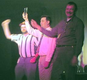 Rob Mudryk (left) and O. Steven Roberts (center) accept Second Place