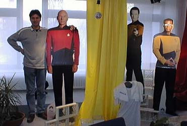 The MediaLas showroom includes life size replicas of characters from Star Trek!