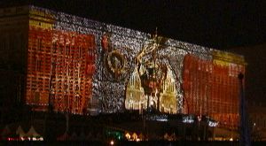Palace facade projection
