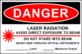 Danger Laser Radiation sign