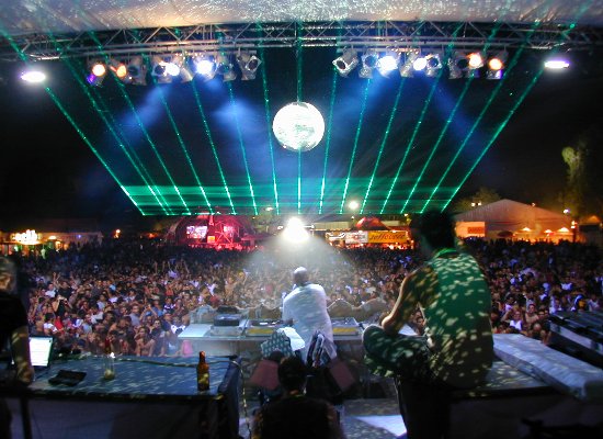 Spectre Lasers at Malta Outdoor Techno Party