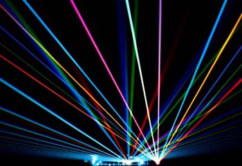 Laser beam shop light show